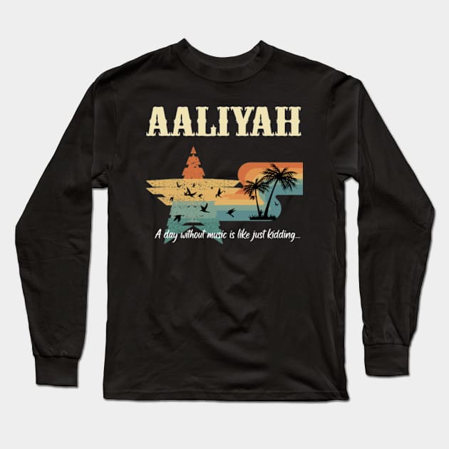 DANA HAUGHTON AALIYAH SONG Long Sleeve T-Shirt by Mie Ayam Herbal